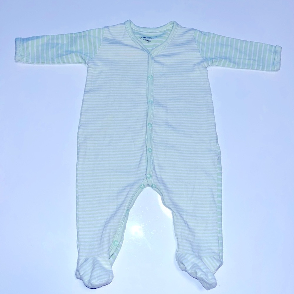 NEW 100% ORGANIC Egyptian Cotton Onesie, Under The Nile, Size 3-6M